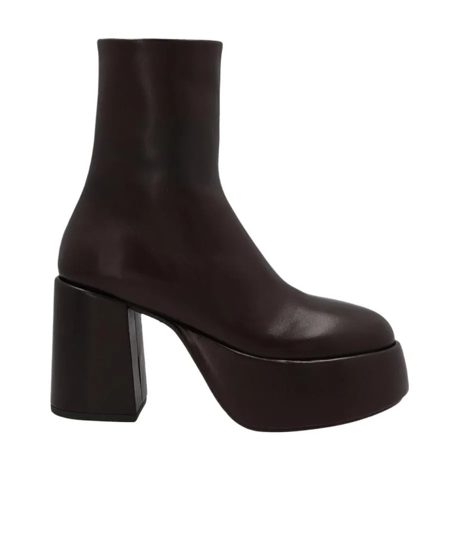 Zipped Round-Toe Boots