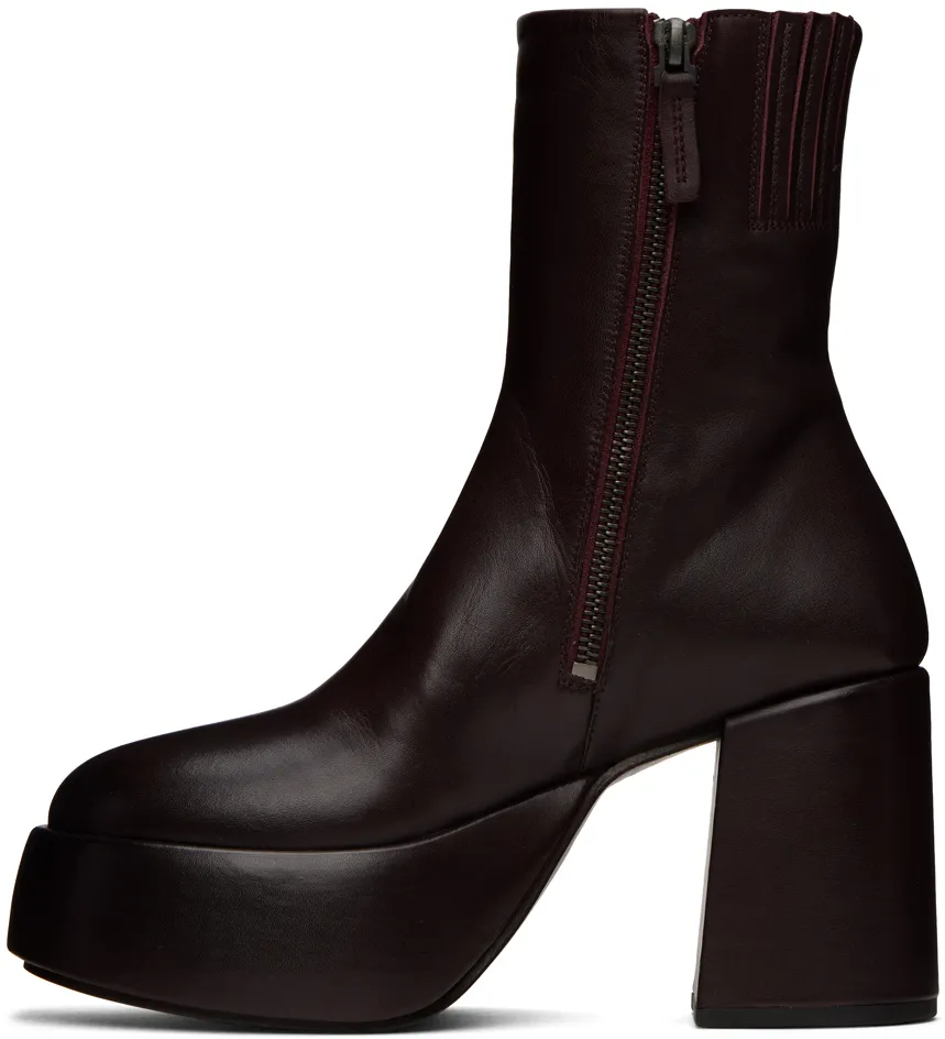 Zipped Round-Toe Boots
