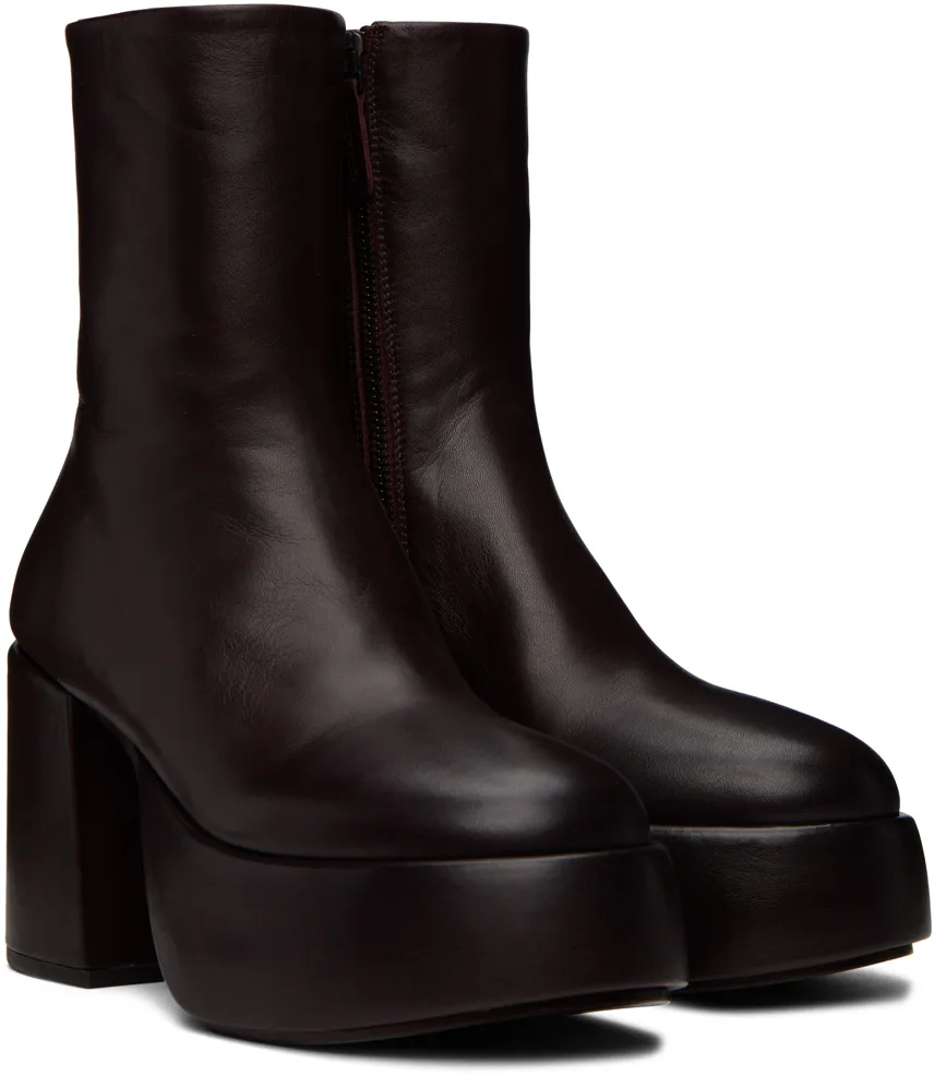 Zipped Round-Toe Boots