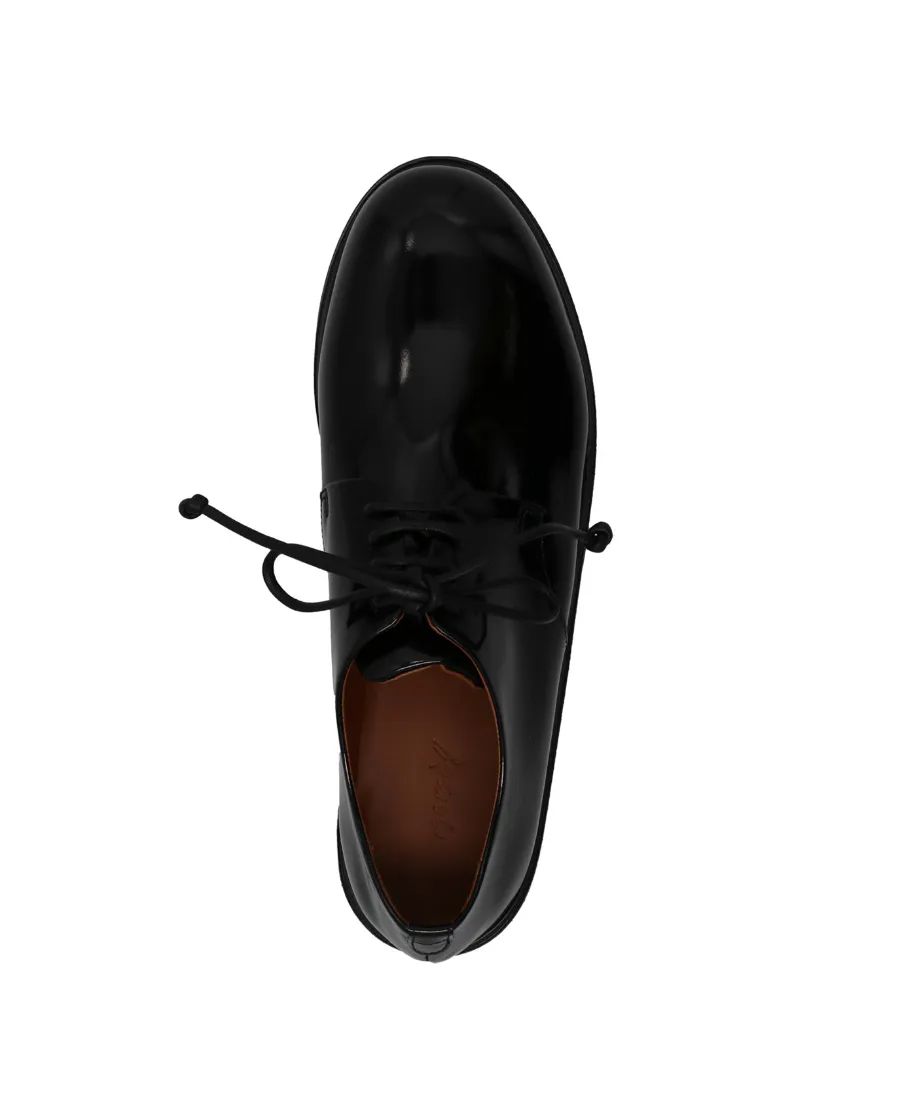 Round Head Lace Up Derby Shoes