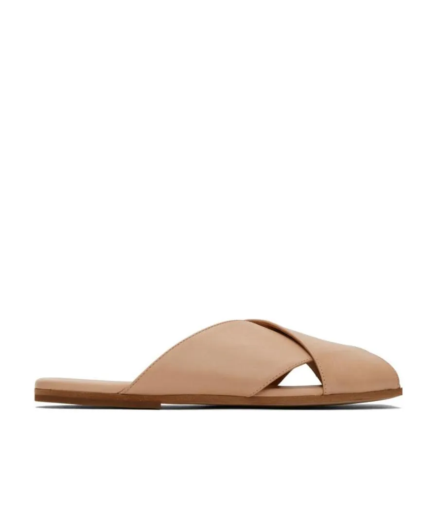 Flat Leather Mules