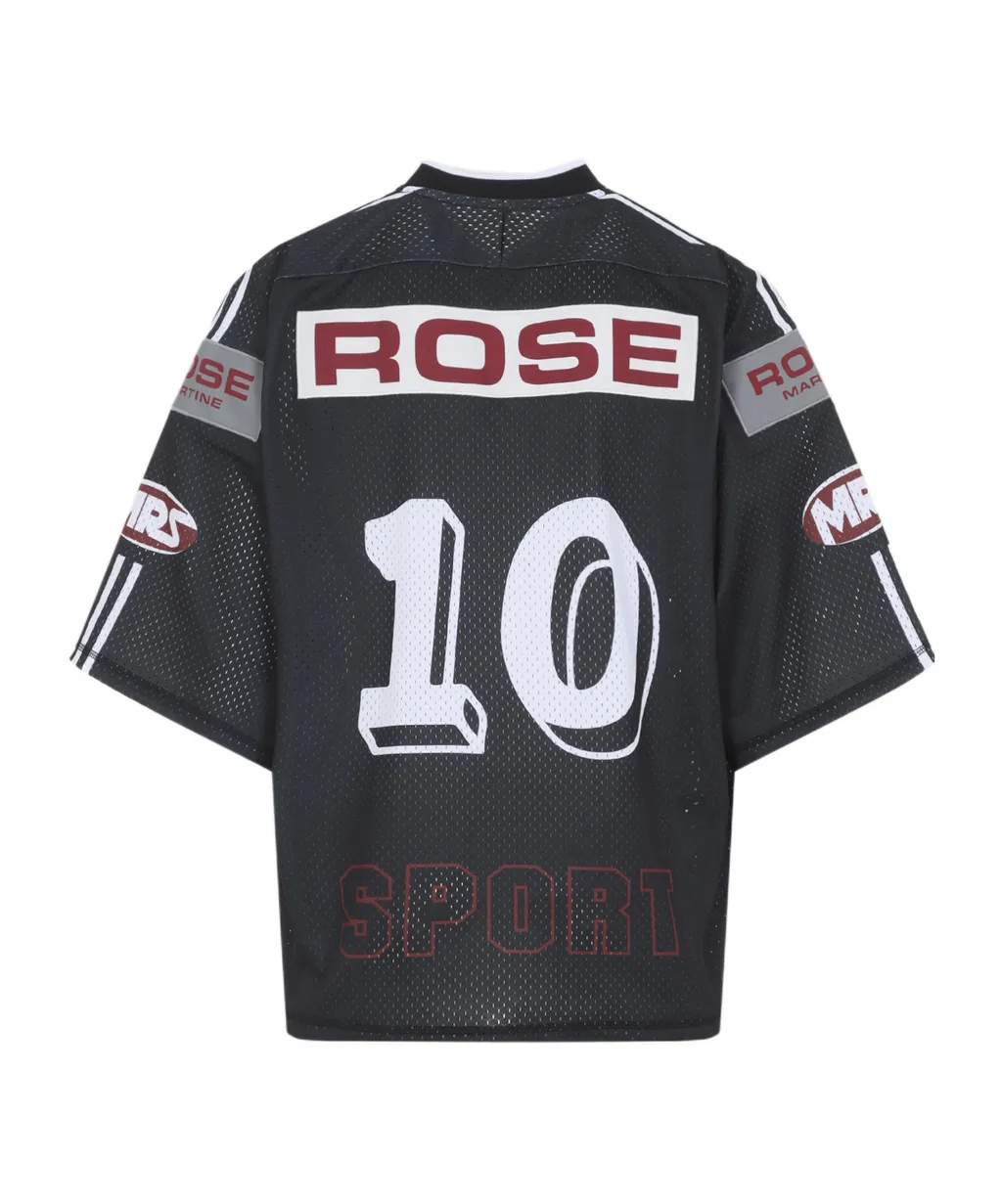 Oversized Hockey Top / Blk Gry