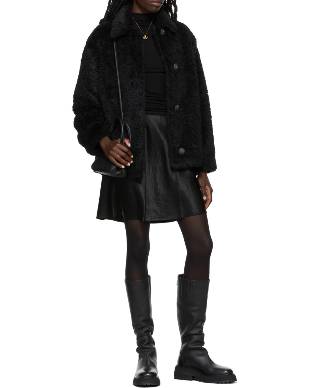 Chunky-Sole Leather Boots