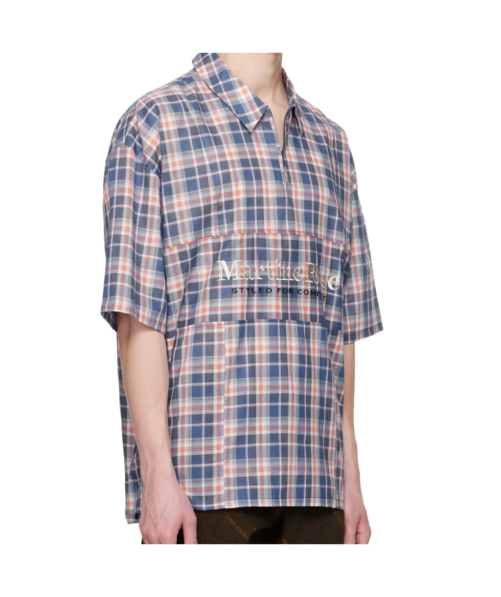 Zip-Up Polo Shirt