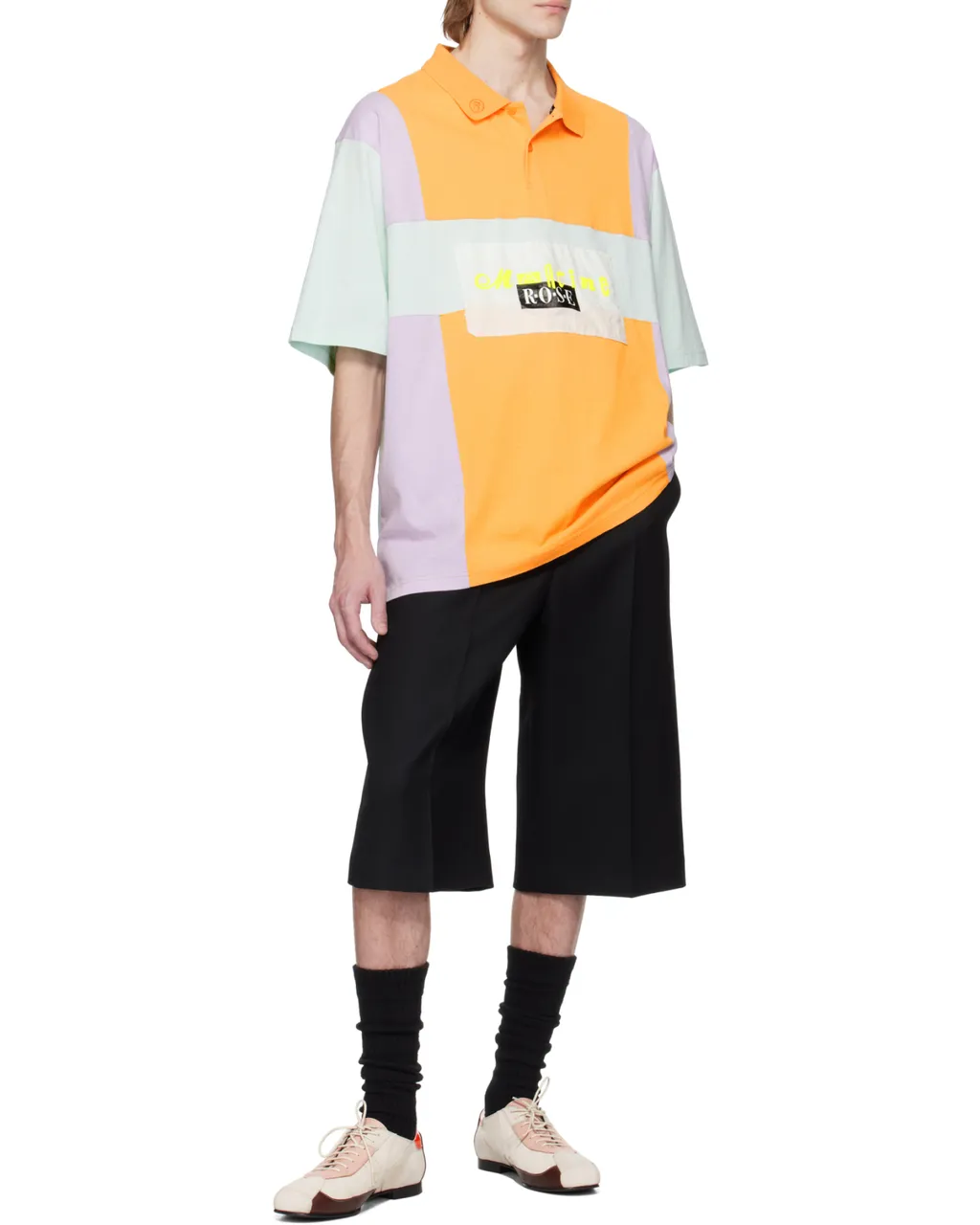 Oversized Panelled Polo