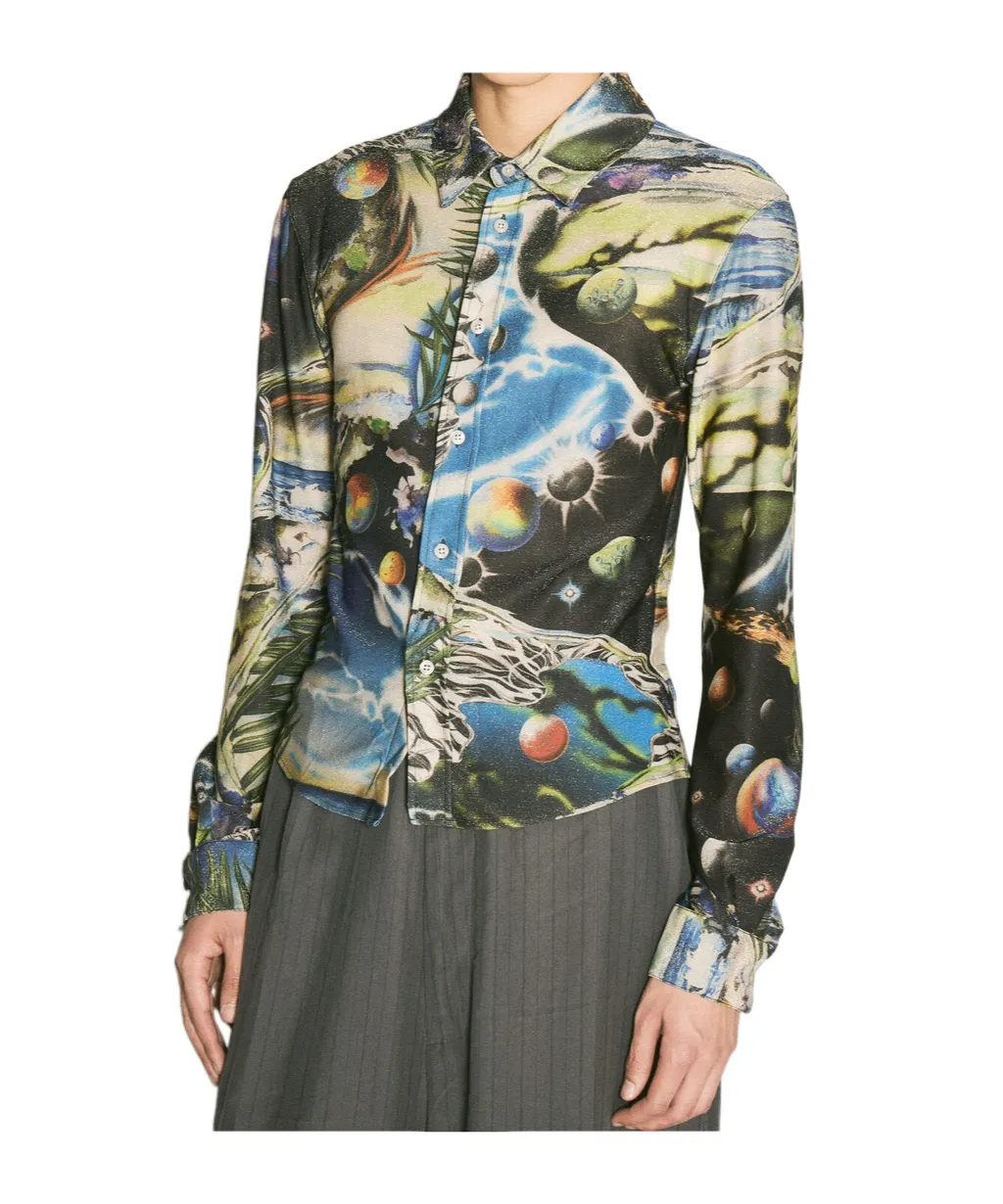Graphic Printed Long Sleeved Shirt
