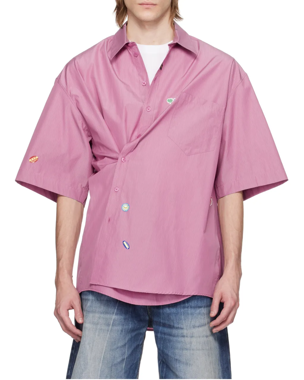 Short Sleeved Buttoned Shirt
