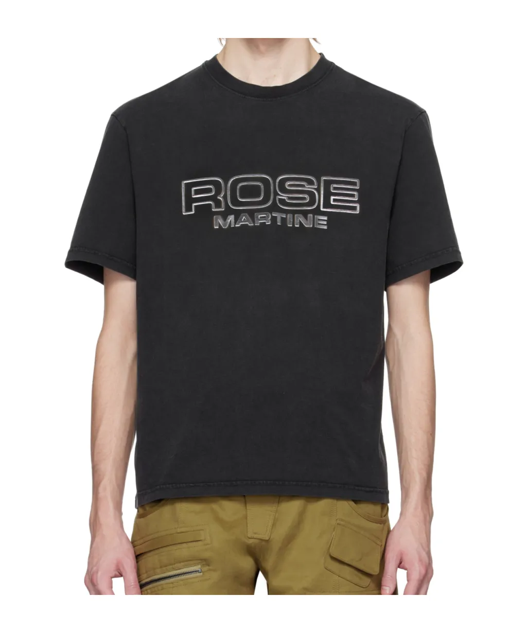 Metallic-Logo Crewneck T-Shirt