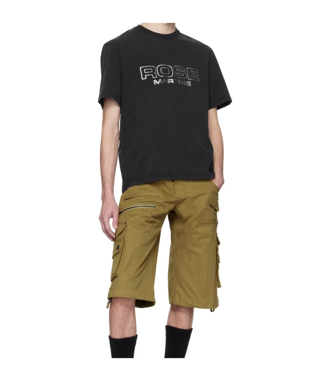Metallic-Logo Crewneck T-Shirt