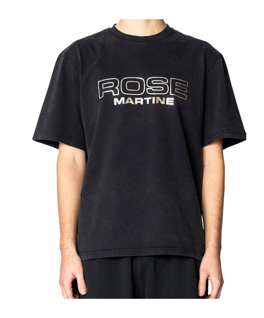 Metallic-Logo Crewneck T-Shirt