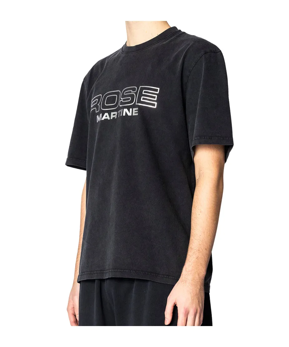Metallic-Logo Crewneck T-Shirt