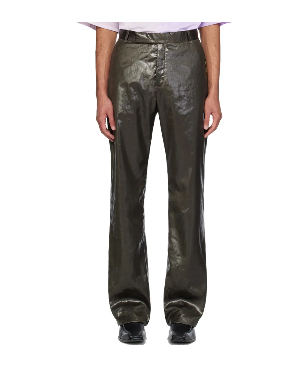 Mid-Rise Straight-Leg Trousers