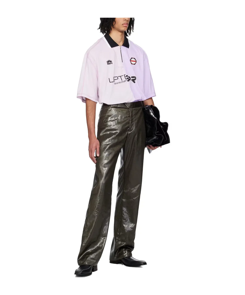 Mid-Rise Straight-Leg Trousers
