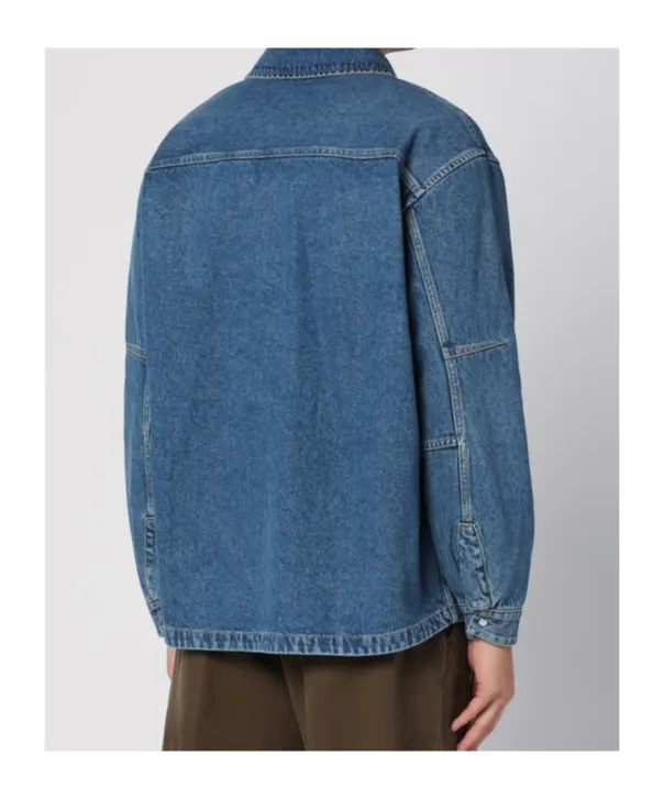 Denim Zipper Coat