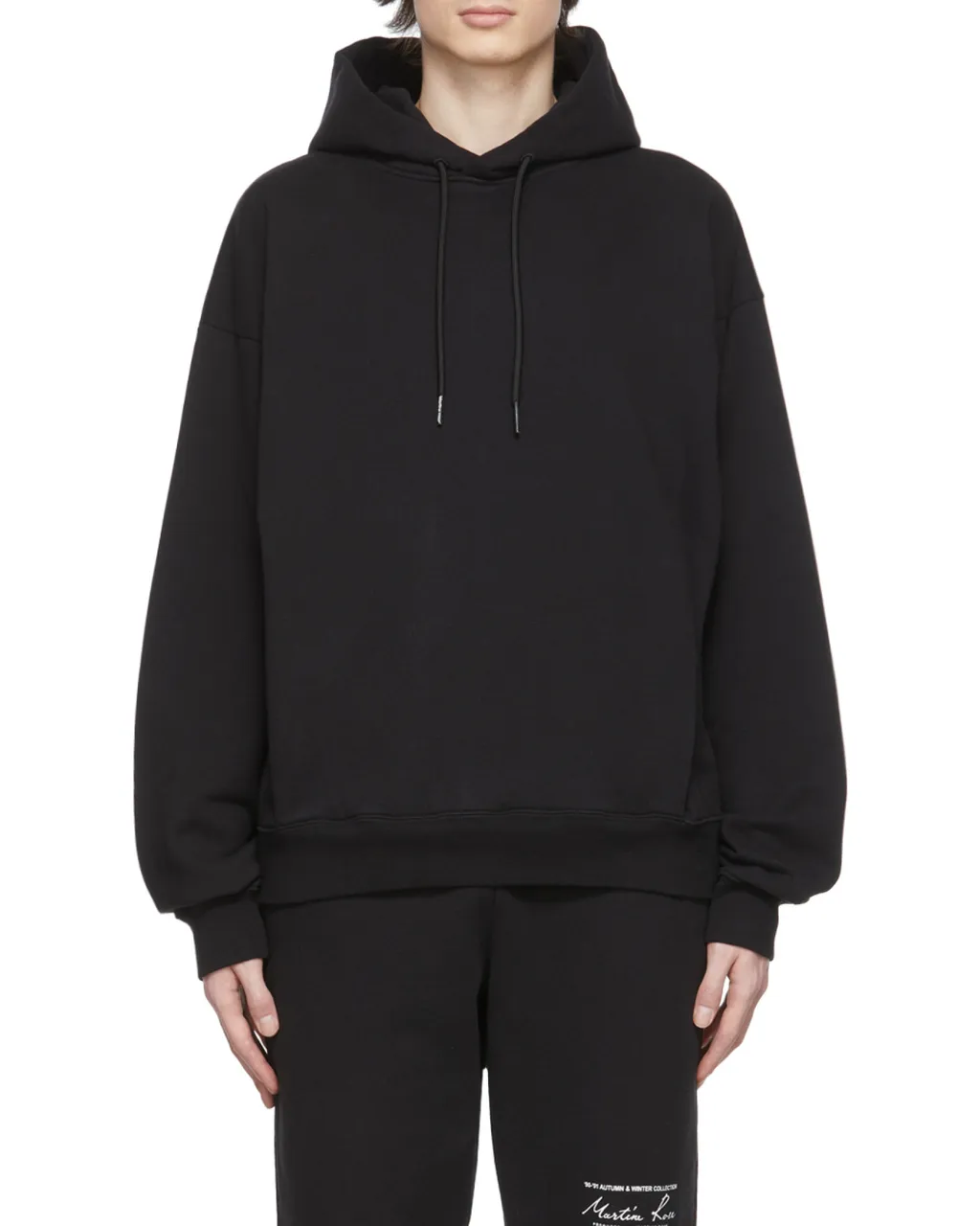 Logo-Printed Drawstring Oversized Hoodie