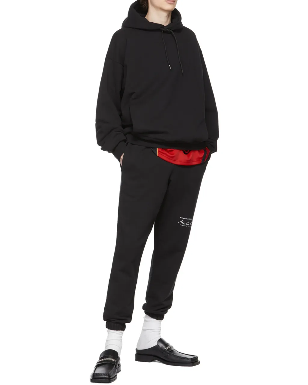 Logo-Printed Drawstring Oversized Hoodie