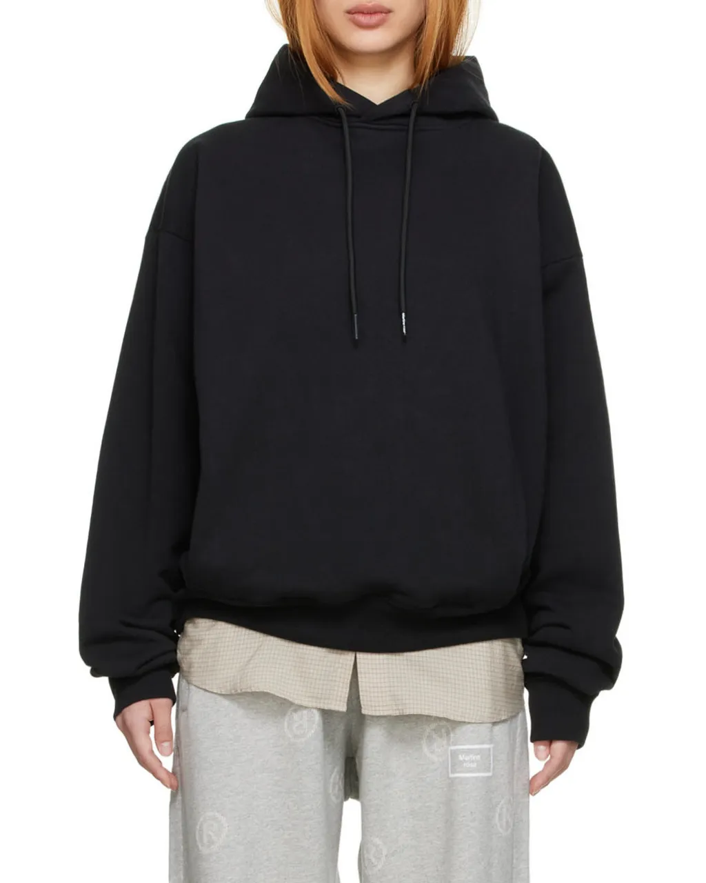Logo-Printed Drawstring Oversized Hoodie