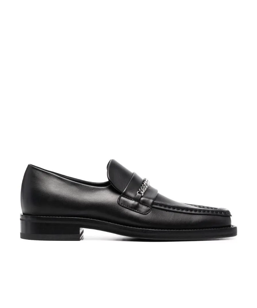 Chain-Trimmed Loafers