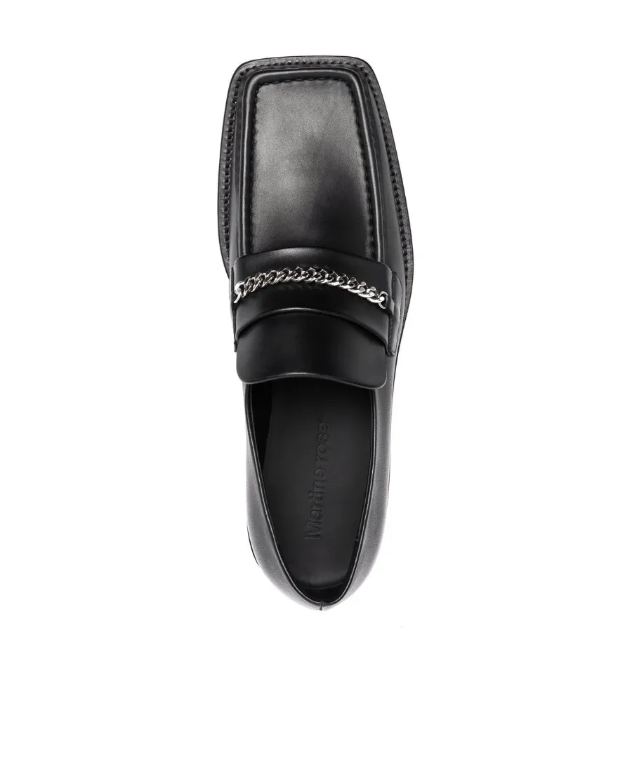 Chain-Trimmed Loafers