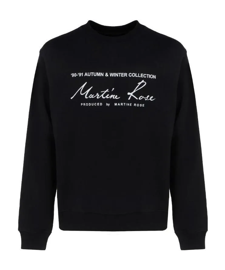 Slogan Printed Crewneck Sweatshirt