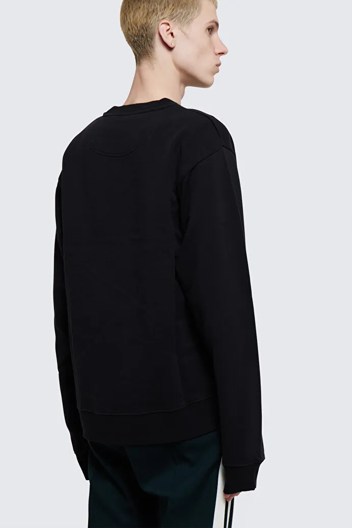 Slogan Printed Crewneck Sweatshirt