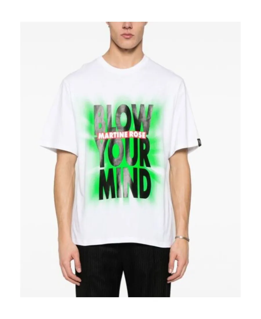 Slogan Printed Crewneck T-Shirt