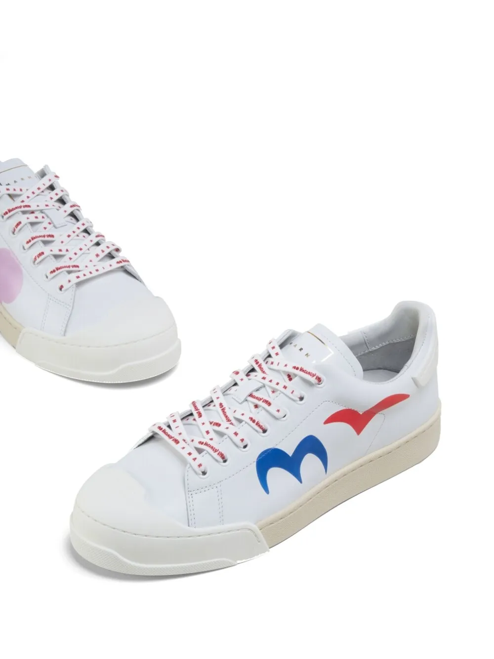 Graphic Printed Lace-Up Sneakers
