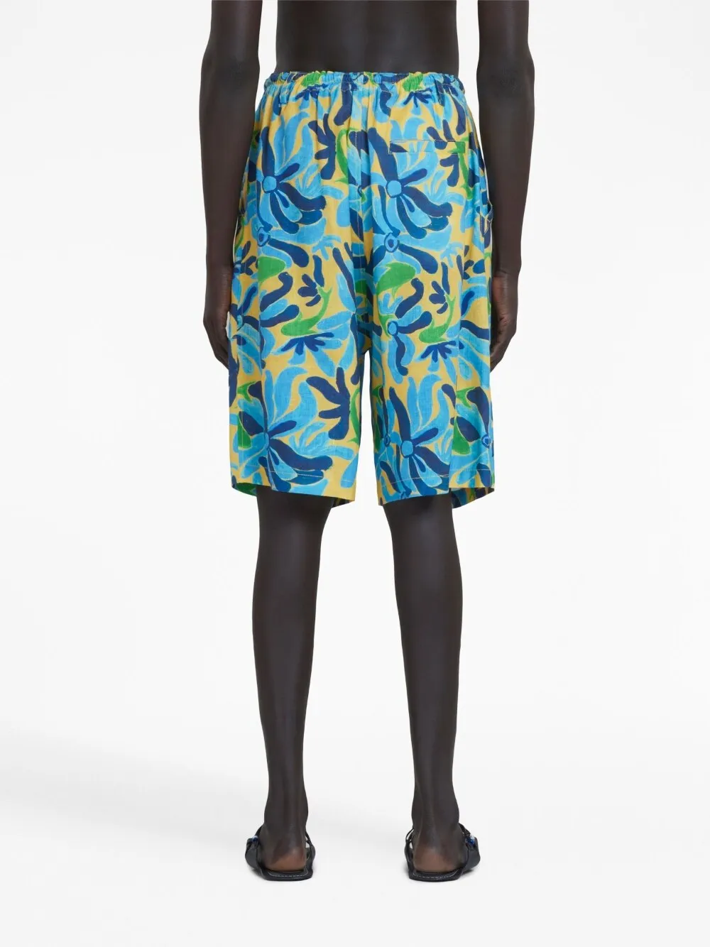 Graphic-Printed Drawstring Shorts