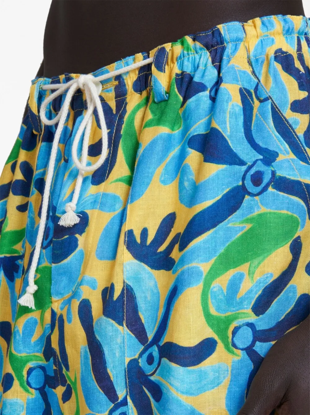 Graphic-Printed Drawstring Shorts