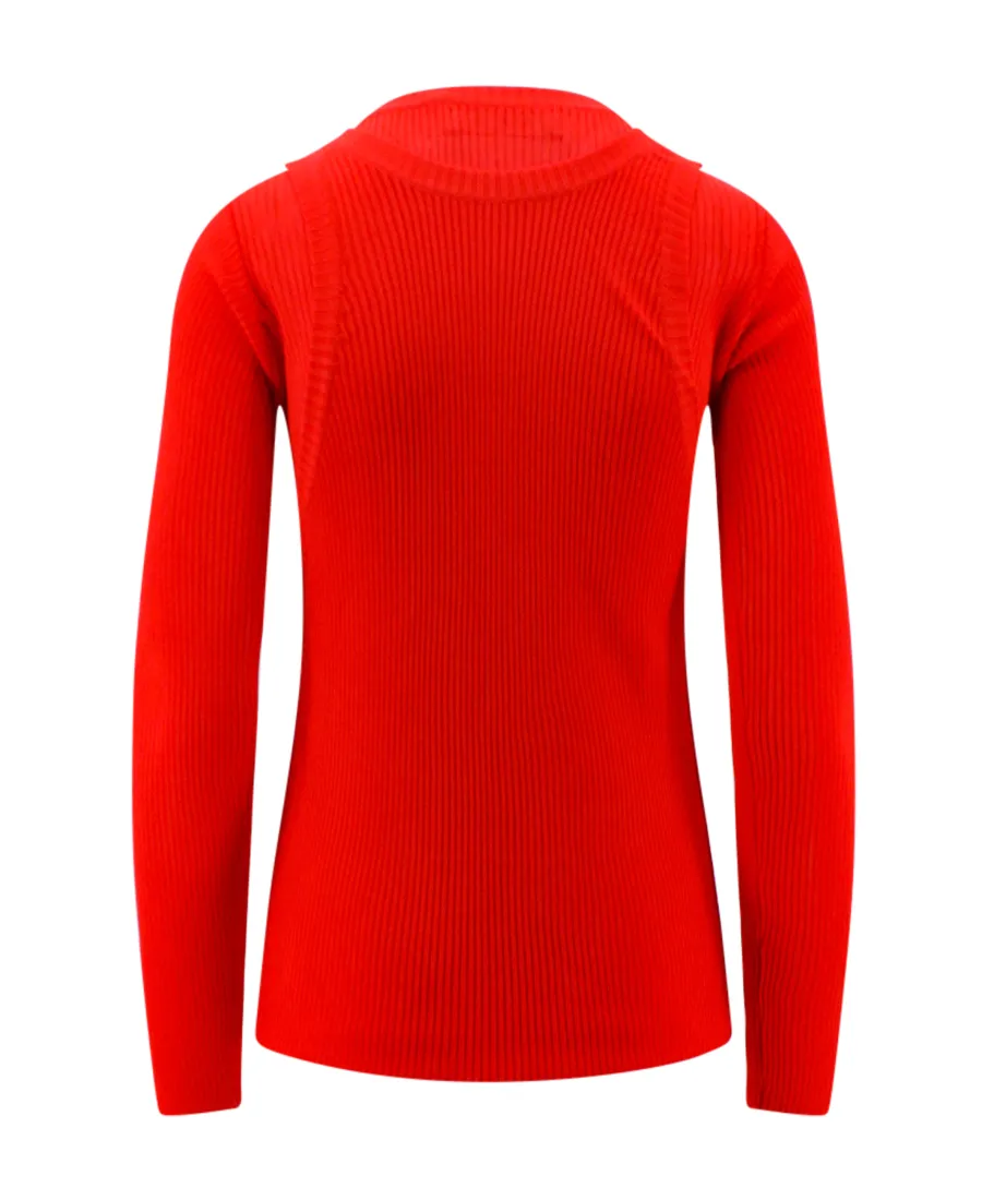 Layered Crewneck Knit Jumper