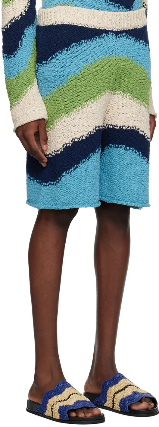Striped Knit Shorts