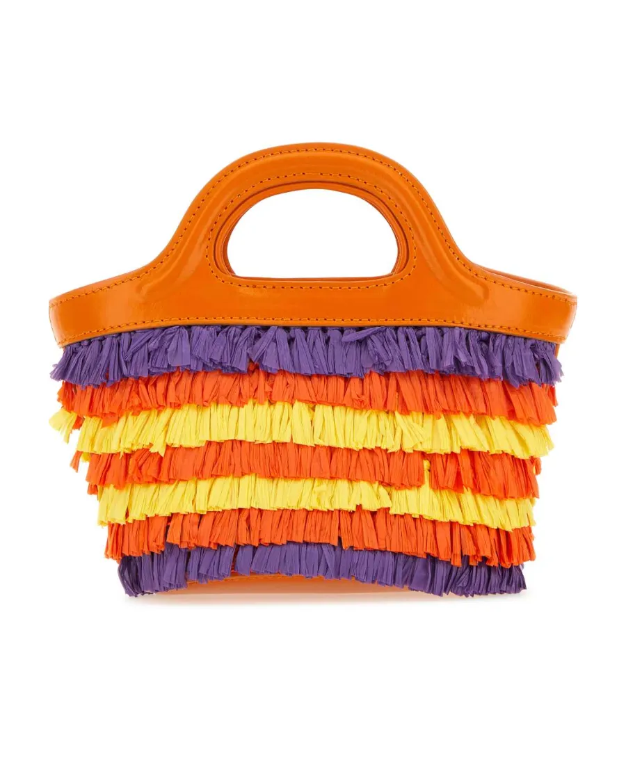 Logo Printed Fringe-Detailed Tote Bag
