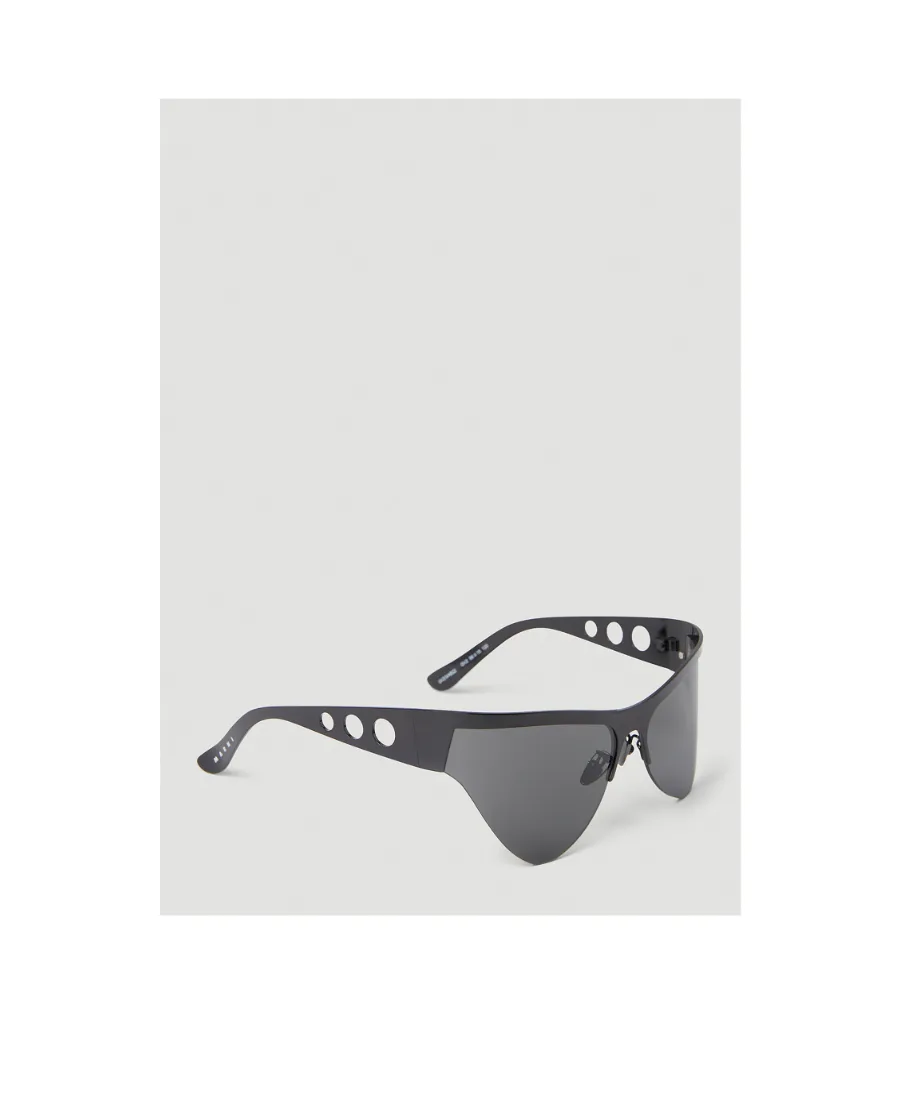 Mirror Leg Hollowed-Out Sunglasses