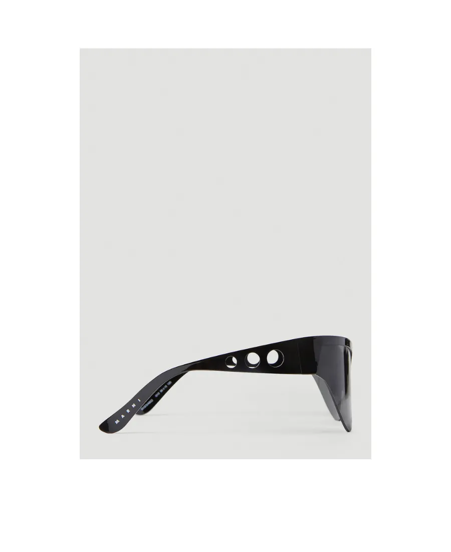 Mirror Leg Hollowed-Out Sunglasses
