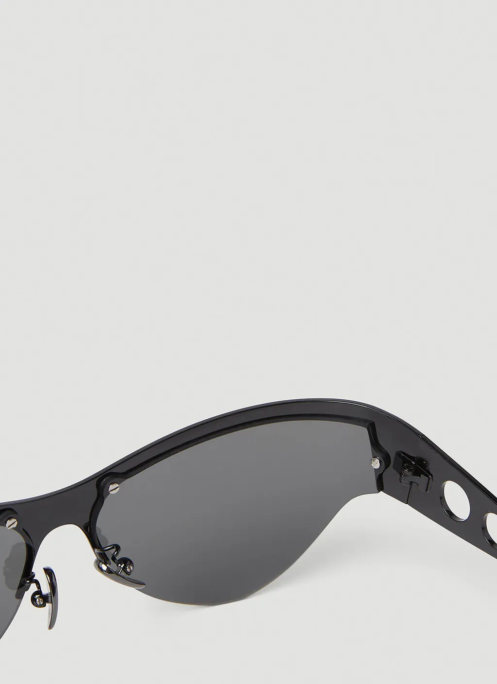 Mirror Leg Hollowed-Out Sunglasses