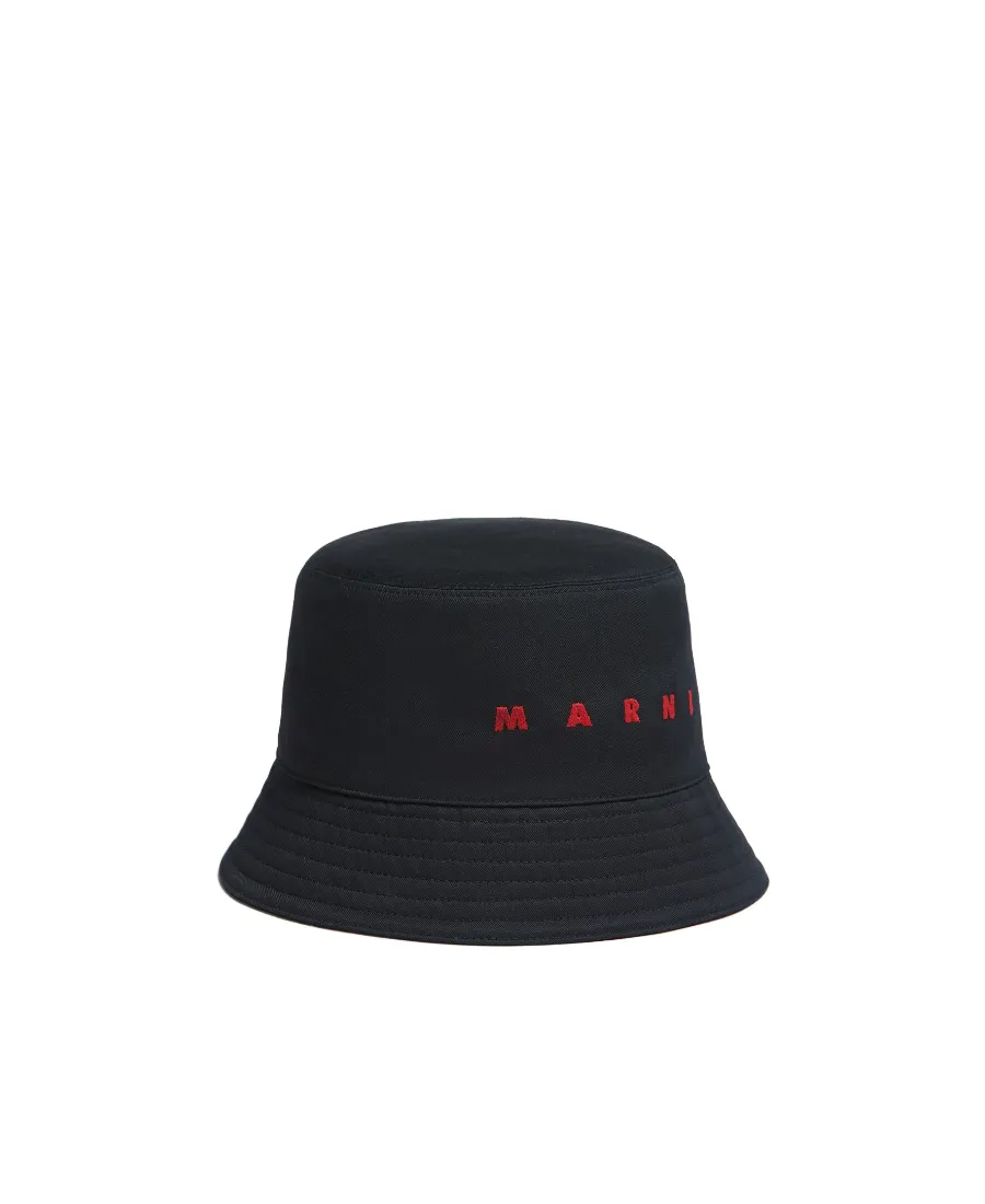 Logo Embroidered Twill Bucket Hat