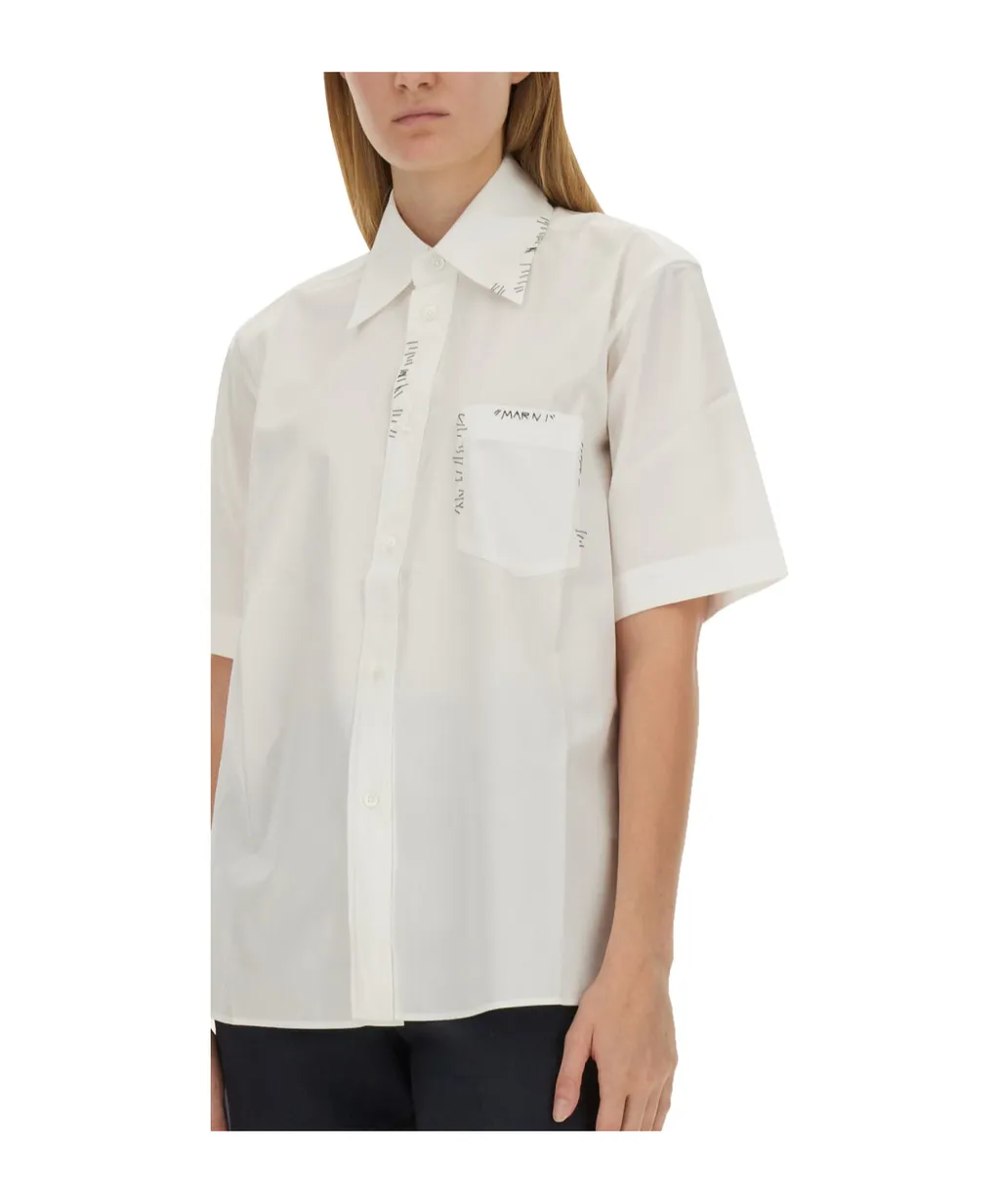 Short-Sleeved Button-Up Shirt