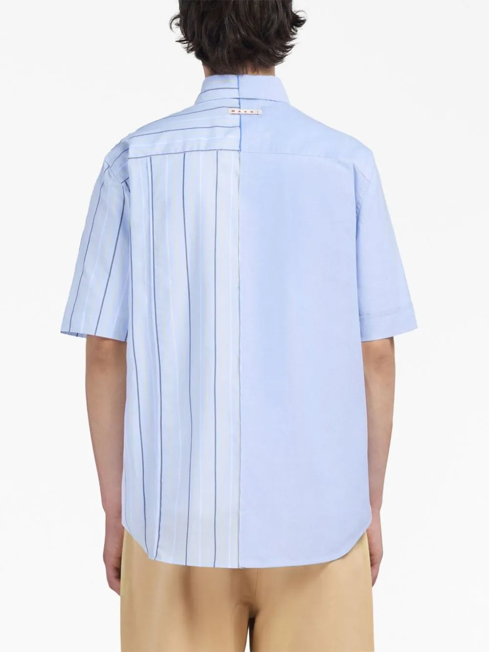 Bio Poplin Half-And-Half Shirt