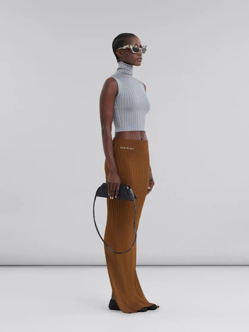 Turtleneck Sleeveless Knit Top