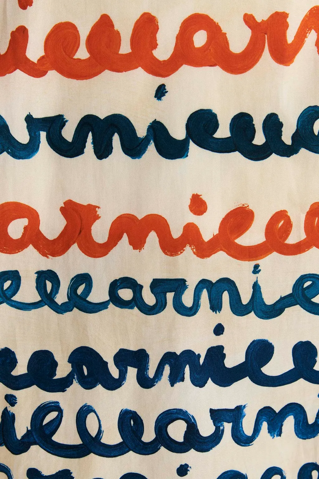 Handwriting Printed Poplin Shorts
