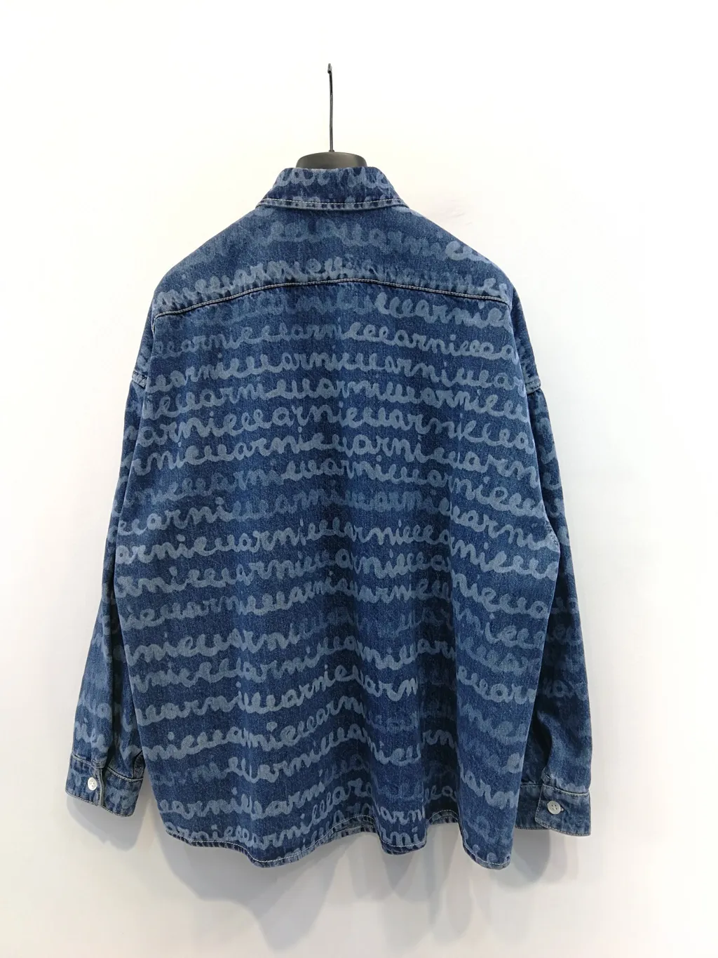 Logo Printed Buttoned Denim Shirt