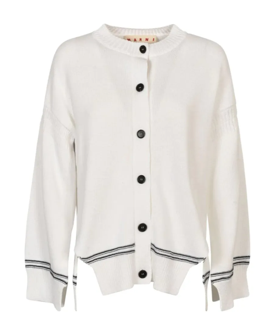 Logo-Embroidered Cardigan