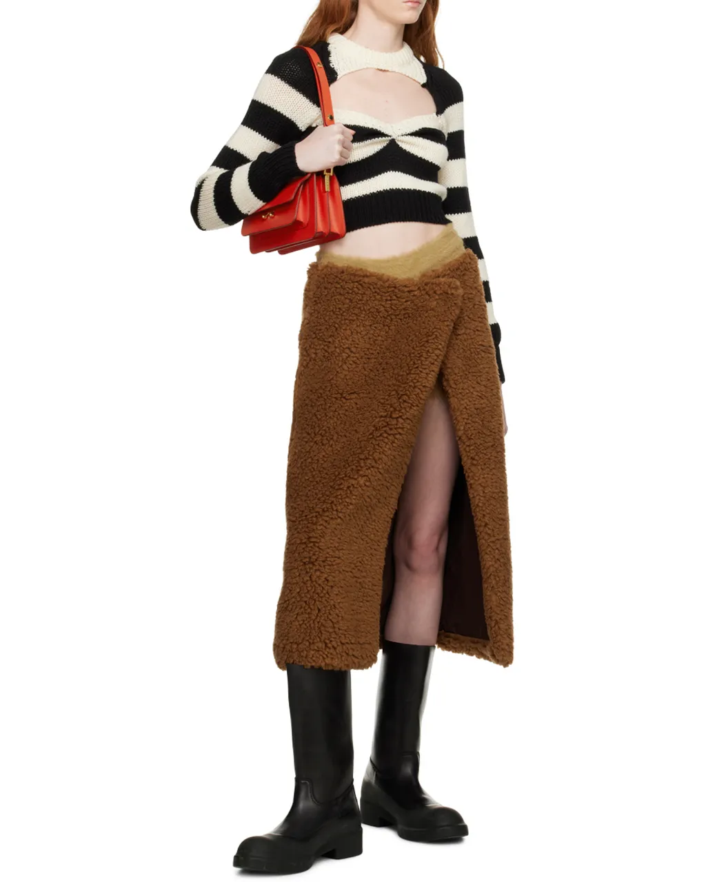 Striped Virgin-Wool Top