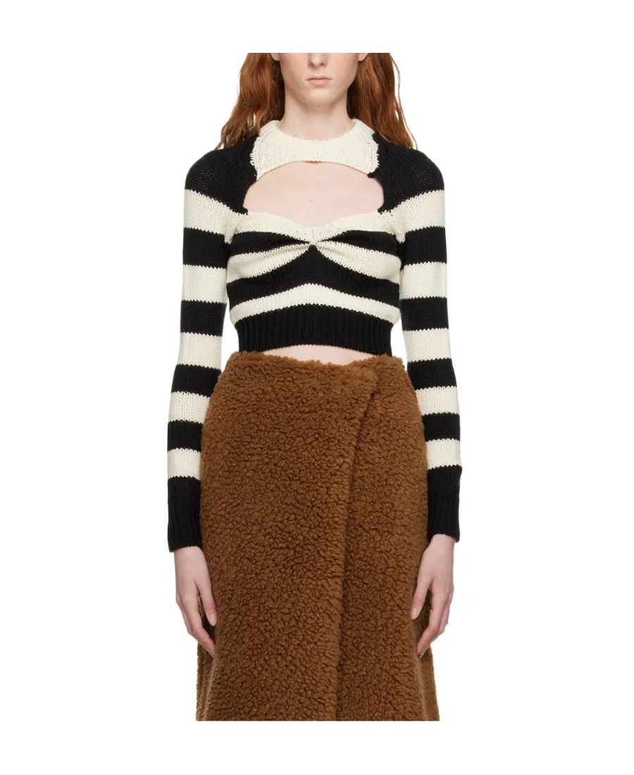 Striped Virgin-Wool Top