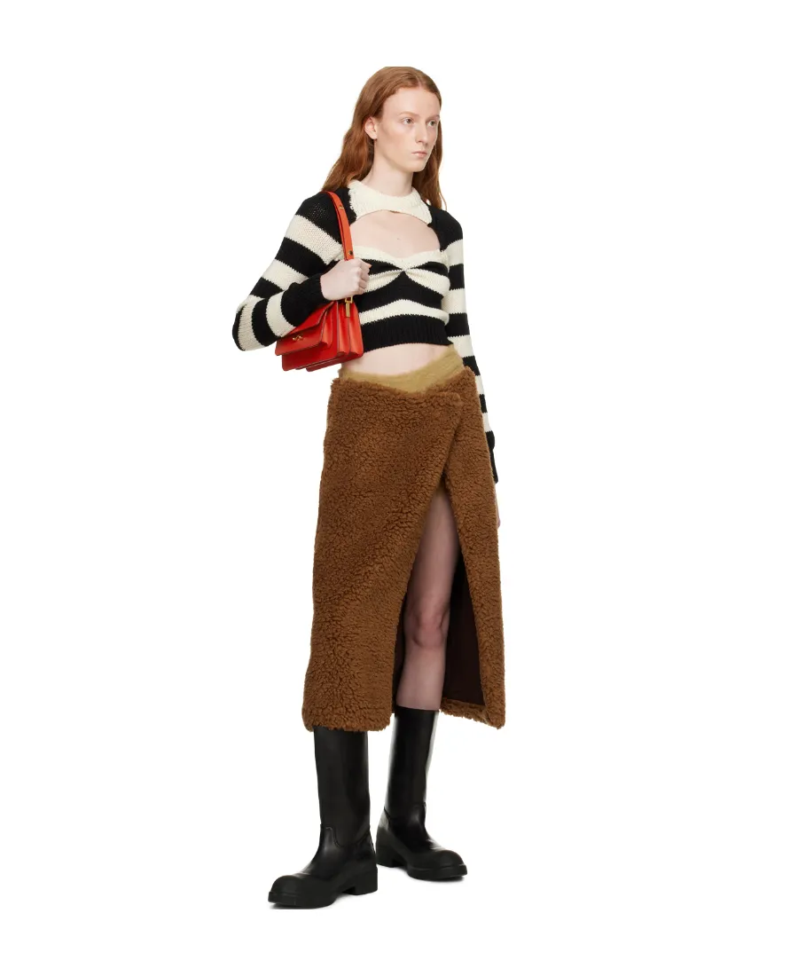 Striped Virgin-Wool Top