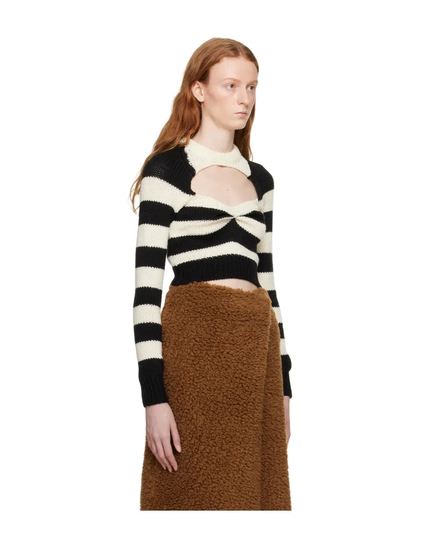 Striped Virgin-Wool Top