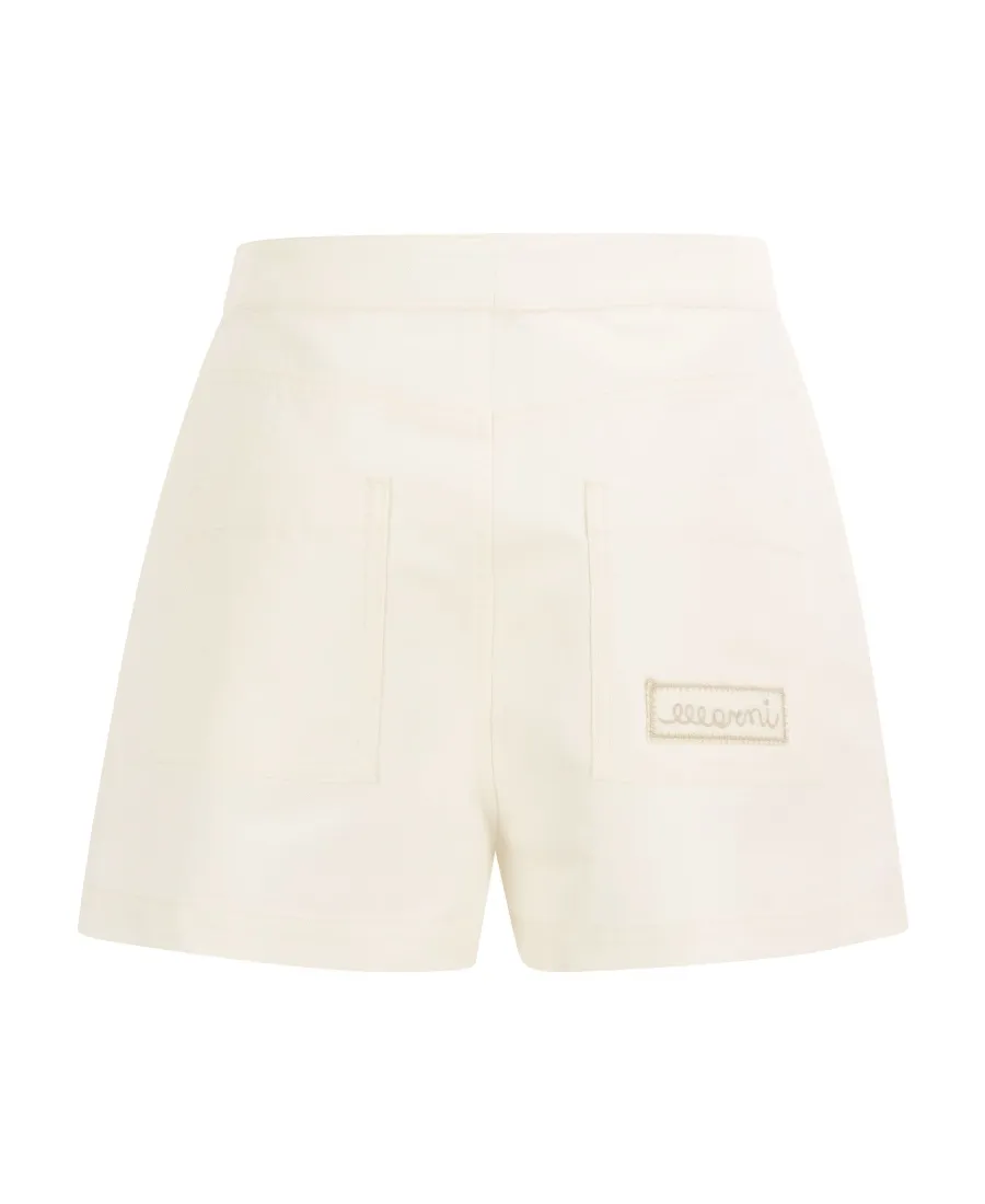 Logo Embroidered Shorts