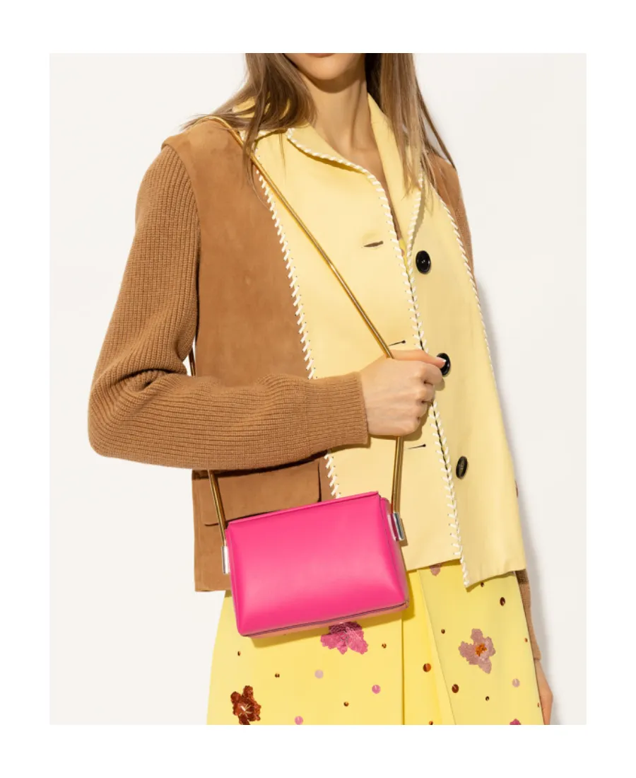 Foldover Top Chained Shoulder Bag