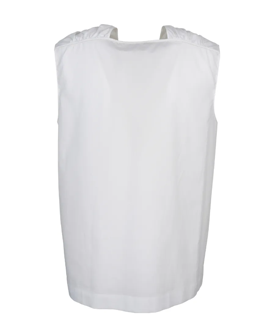 Sleeveless Square-Neck Top