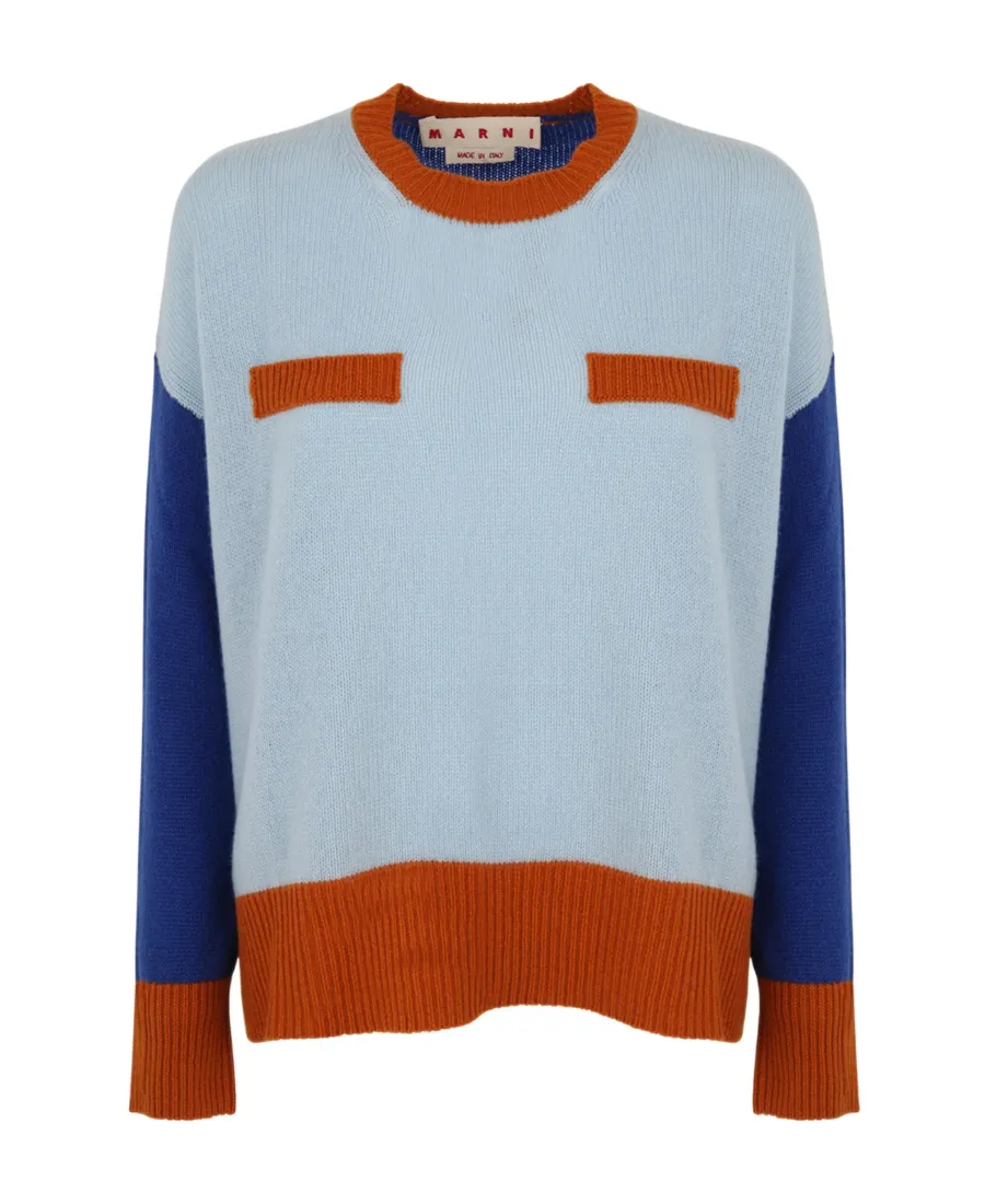 Color-Block Knitted Jumper